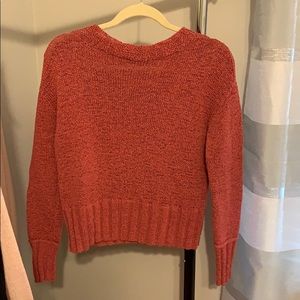 Pink Woven J. Crew Sweater